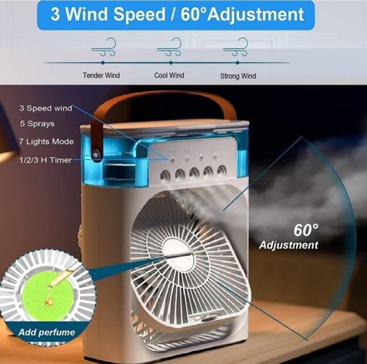Mini USB Air Cooler Fan – Portable Desk AC for Summer